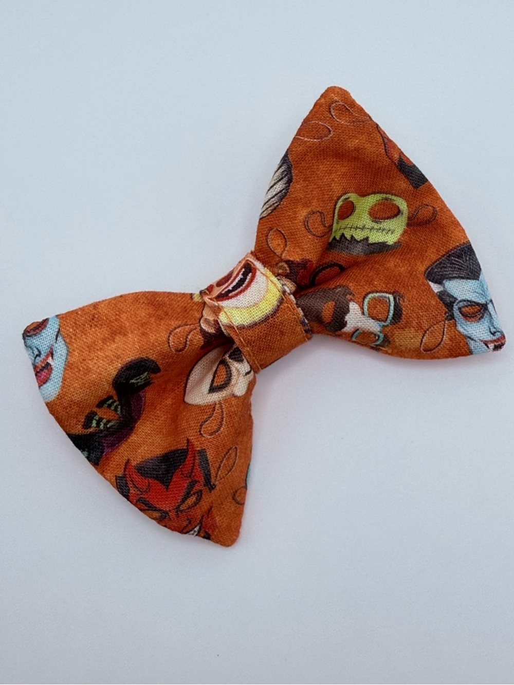 Spooky Halloween cat or small dog over the collar dog bow tie